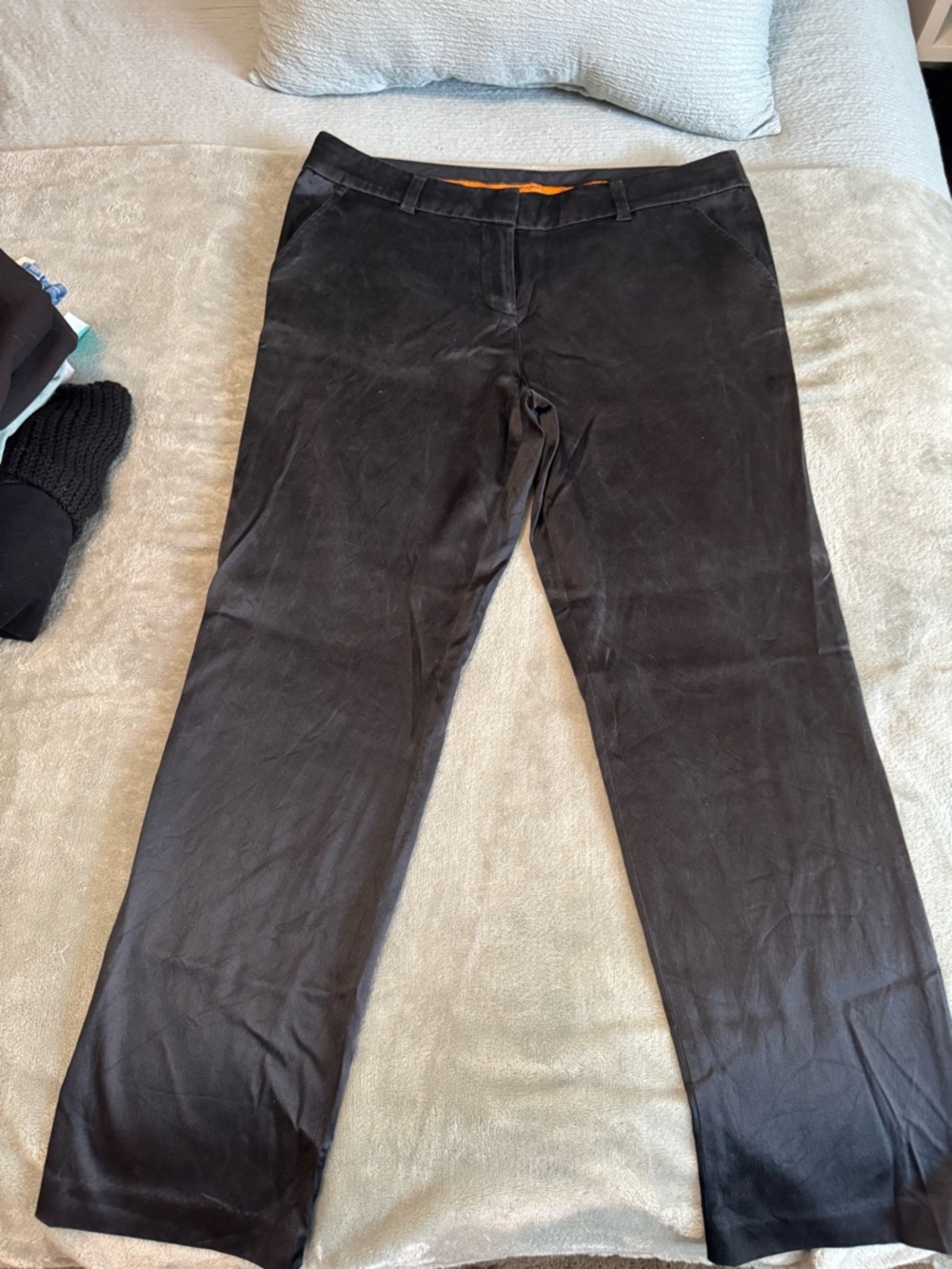 Tory Burch Black Straight Leg Pants